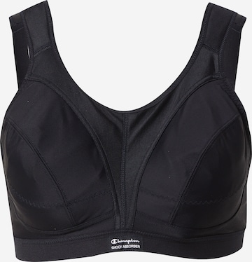 SHOCK ABSORBER Bustier Biustonosz sportowy w kolorze czarny: przód