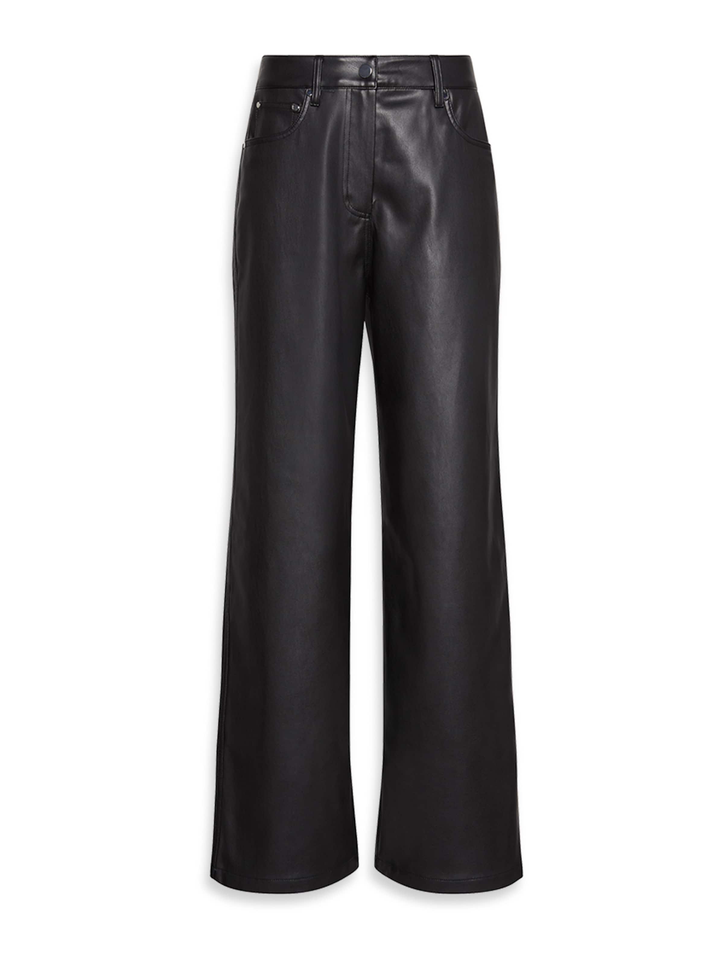 Calvin Klein Jeans Wide Leg Bukser i sort: forside