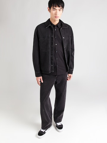 MUSTANG Slim Fit Hemd 'Canton' in Schwarz