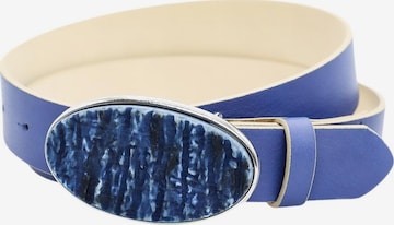 COLLEZIONE ALESSANDRO Belt 'Stone' in Blue: front