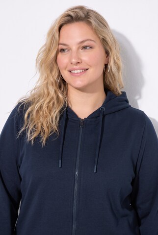 Ulla Popken Sweat jacket in Blue