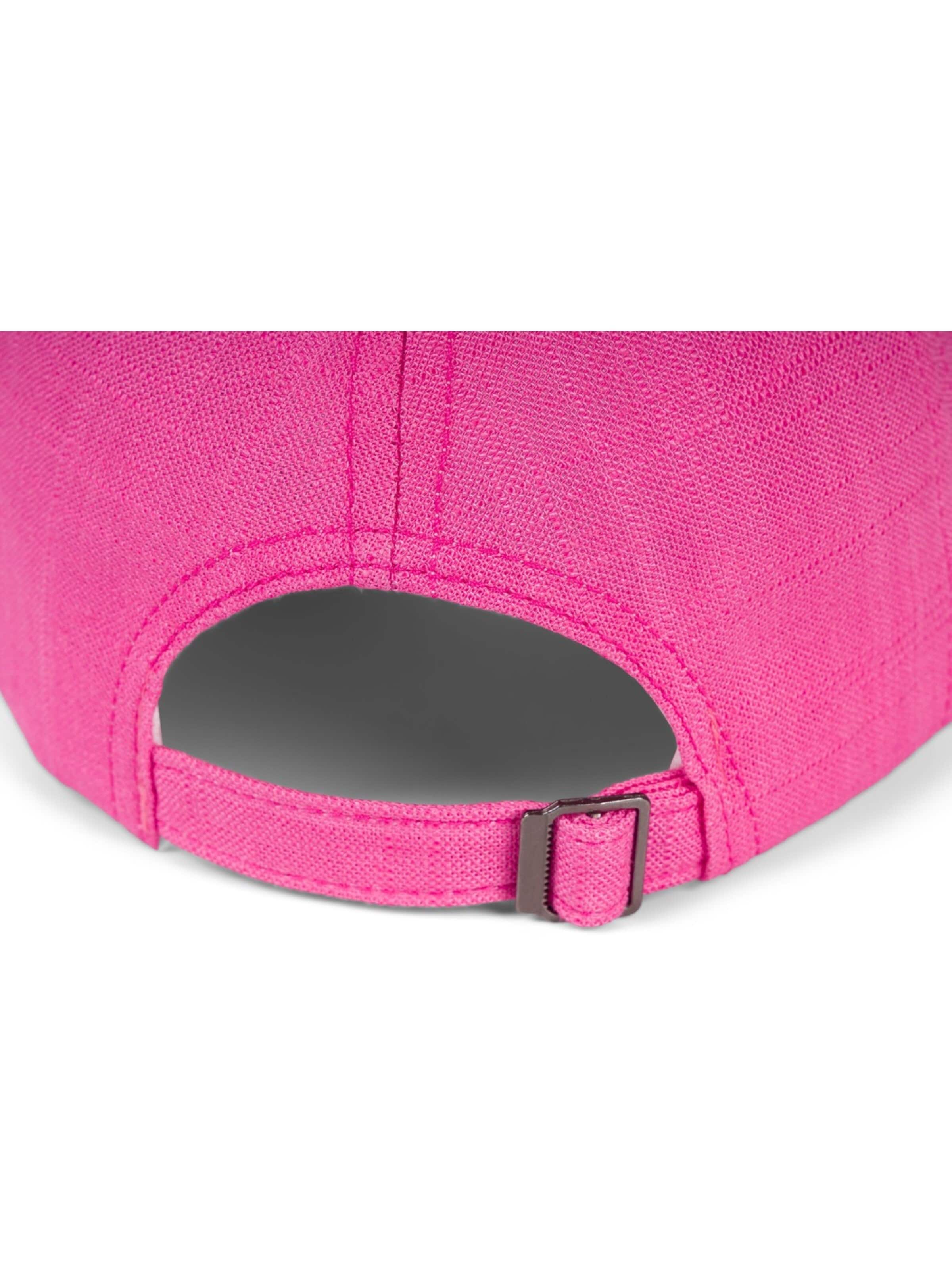 styleBREAKER Cap 'Leinen Baseball Cap' in Pink