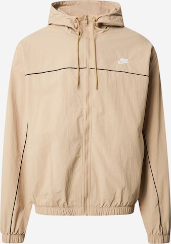 Nike Sportswear Kevad-sügisjope 'CLUB', värv beež: eest vaates