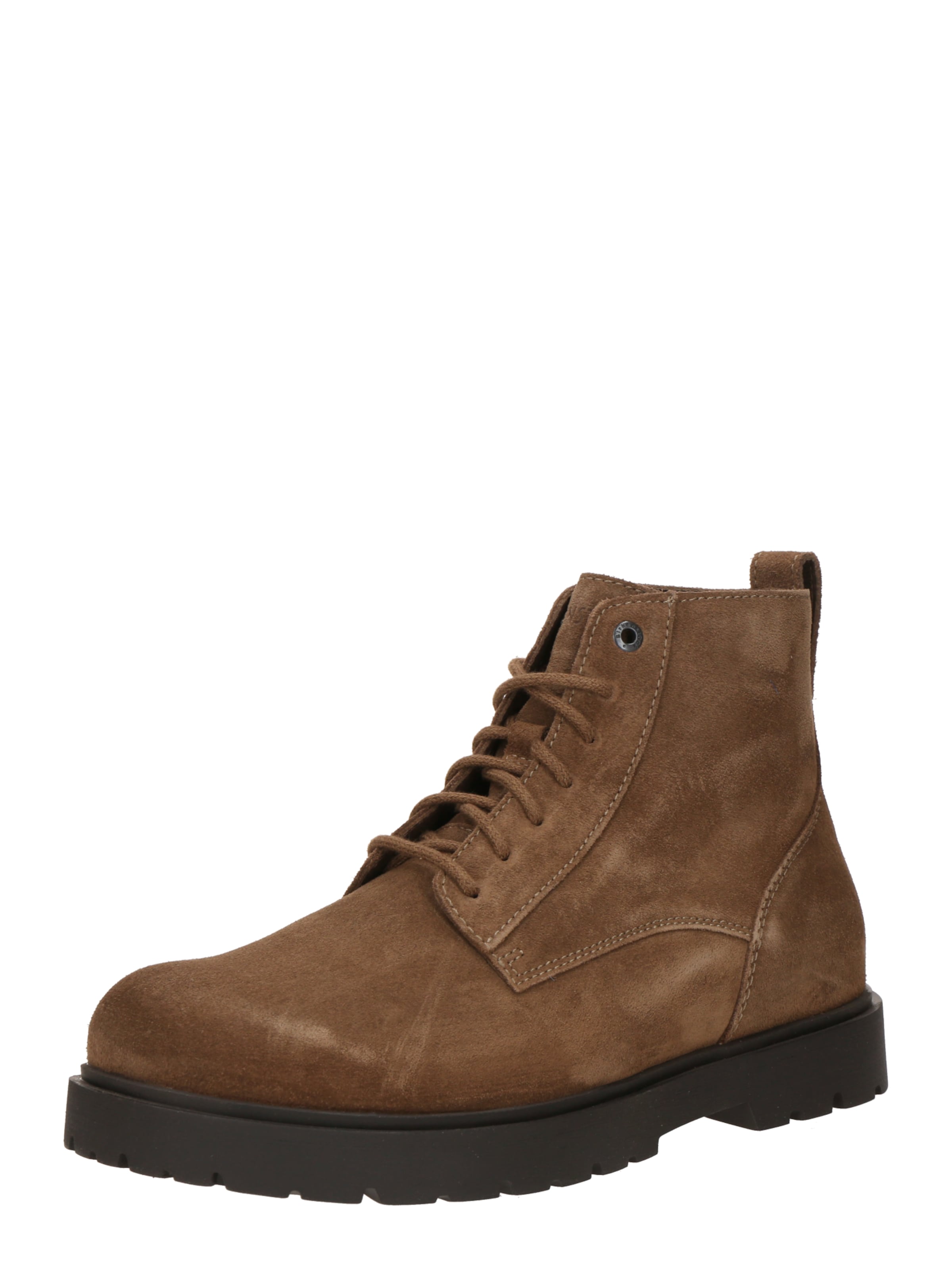 BIRKENSTOCK Μπότες με κορδόνια 'Highwood' σε καφέ: μπροστά