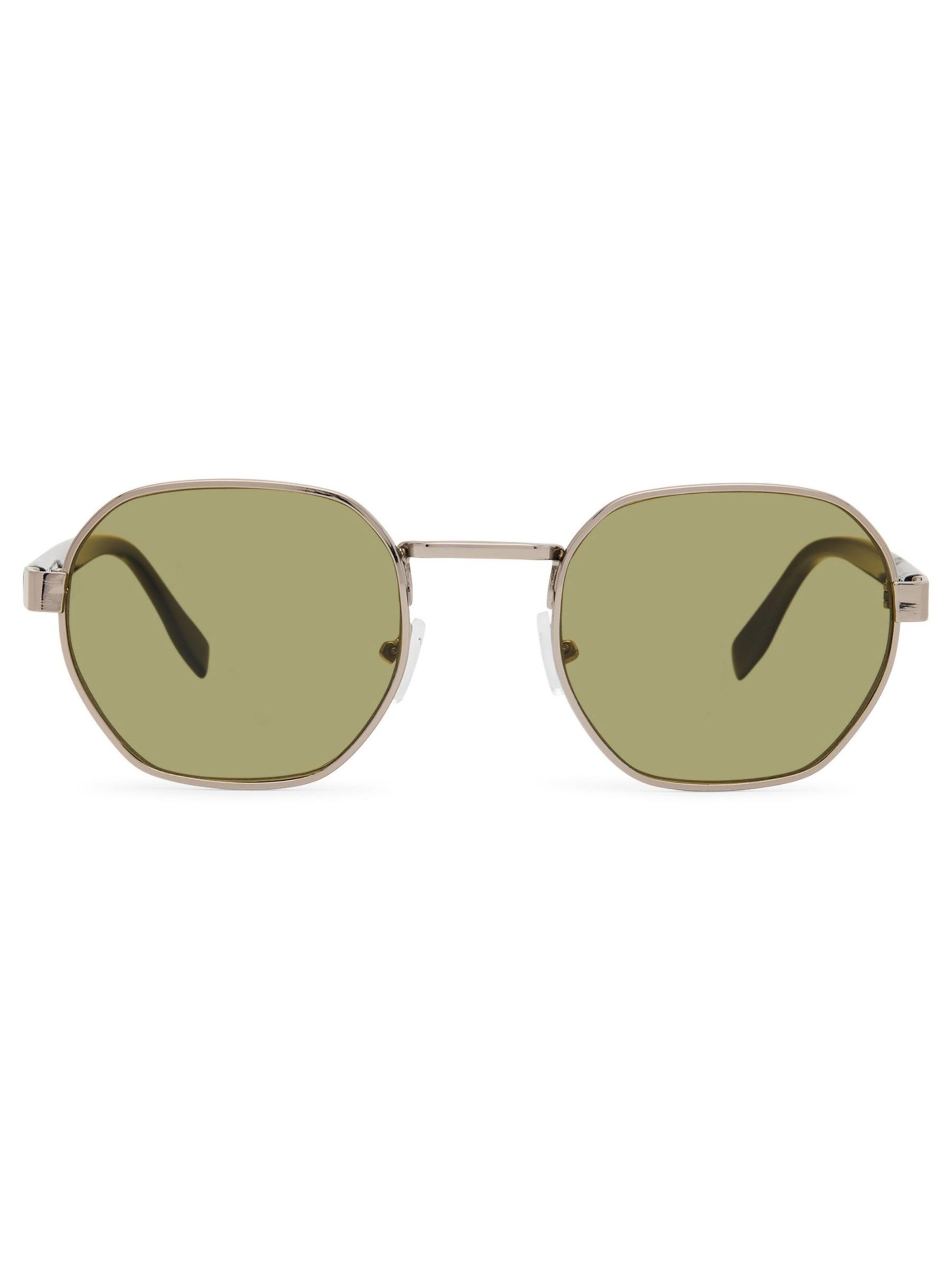 Lunettes de soleil 'Solo-Solis Classic Hexagon Sonnenbrille' Maxte en vert