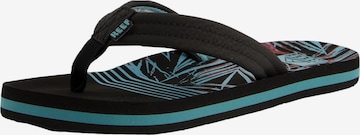 REEF Beach & Pool Shoes 'Ahi' in Black: front