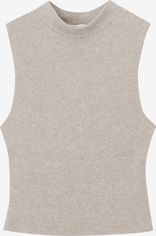 Pull&Bear Knitted top in Beige: front