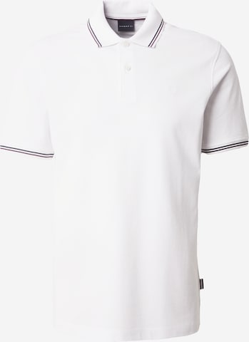T-Shirt bugatti en blanc : devant