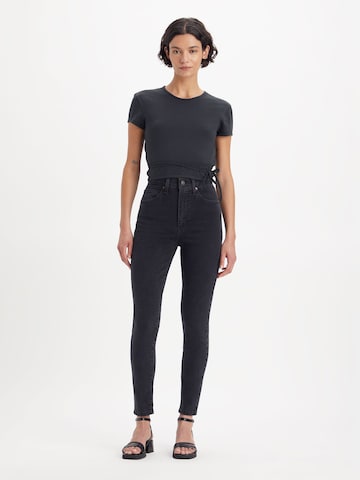 LEVI'S ® Skinny Farmer 'Retro High Skinny' - fekete: elől