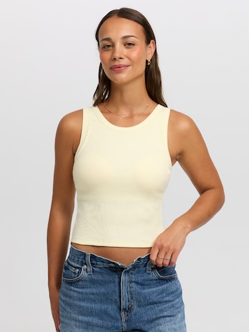 cfab (formerly creamy fabrics) Top 'Tank Bratop'‌‌‌‌‌‌‌‌‌‌ in Gelb: Vorderseite