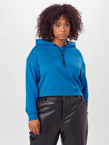 Urban Classics Sweatshirt in Blue: front