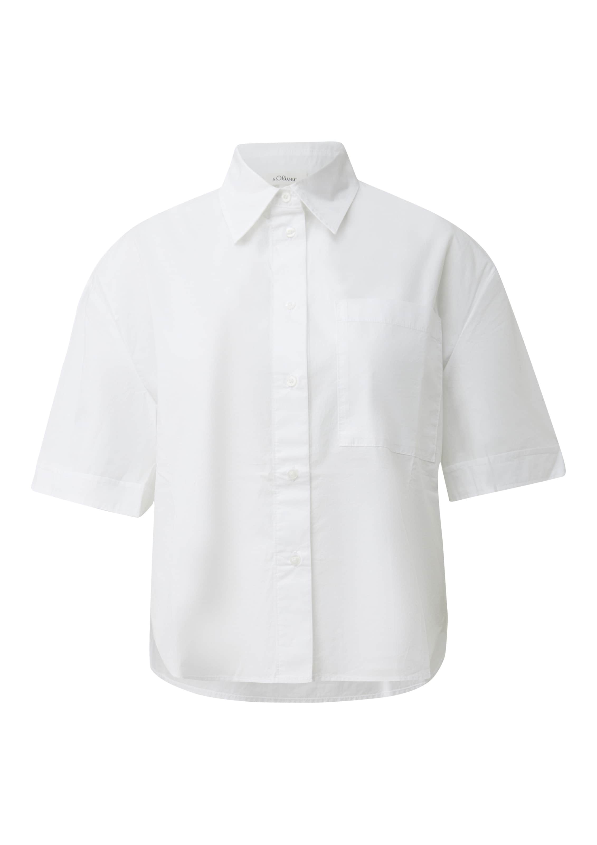 s.Oliver Blouse in Wit: voorkant