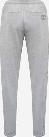 Hummel Tapered Workout Pants 'Move Grid' in Grey
