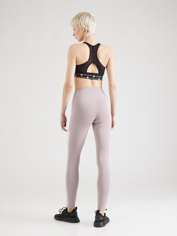 ADIDAS PERFORMANCE Skinny Sportbroek 'Optime 3-stripes Full-length' in Lila