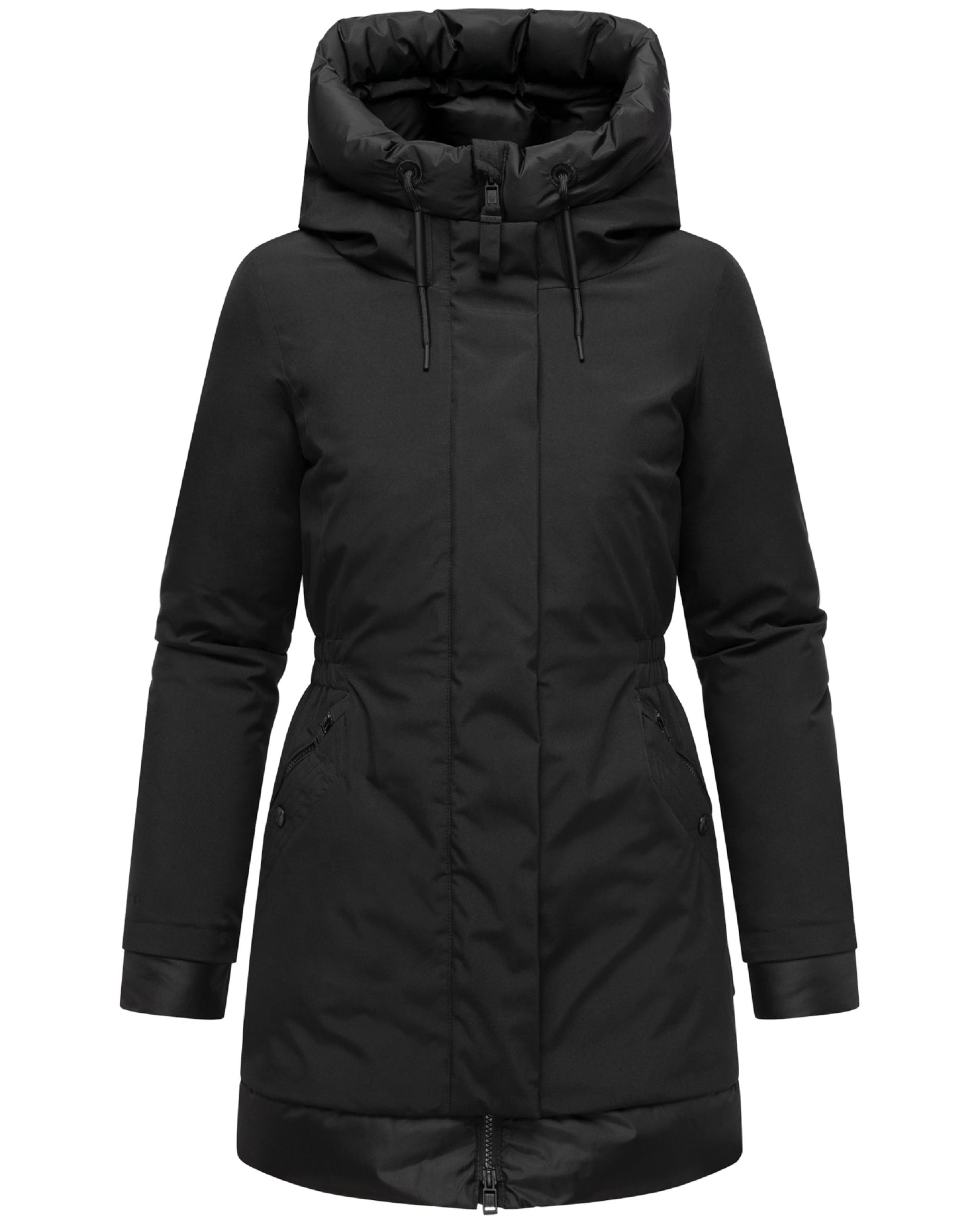 NAVAHOO Winter coat 'Prinzessin 14' in Black: front