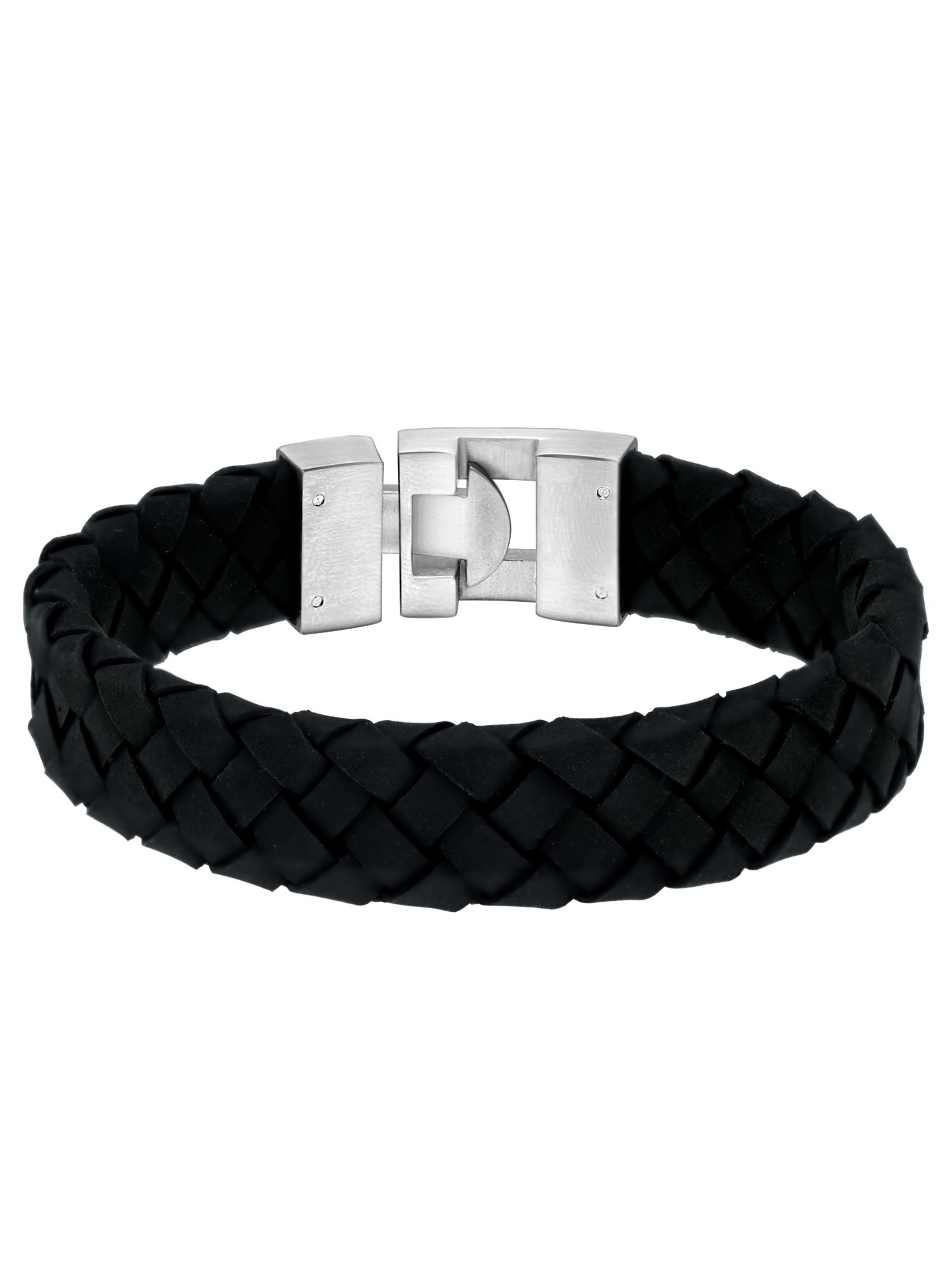 Lucardi Armband 'Urban Story' in Zwart: voorkant