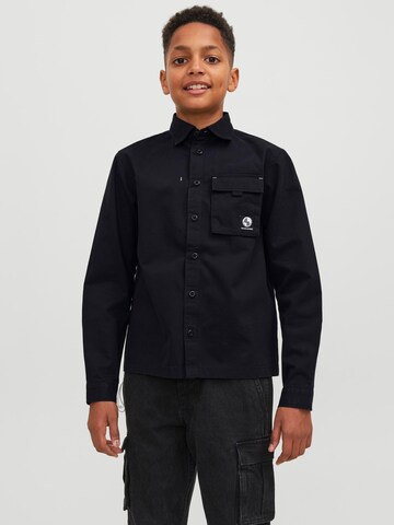 Jack & Jones Junior - Regular Fit Camisa 'Dust' em preto: frente