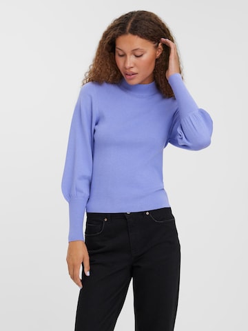 VERO MODA Sweater 'Holly Karis' in Blue: front