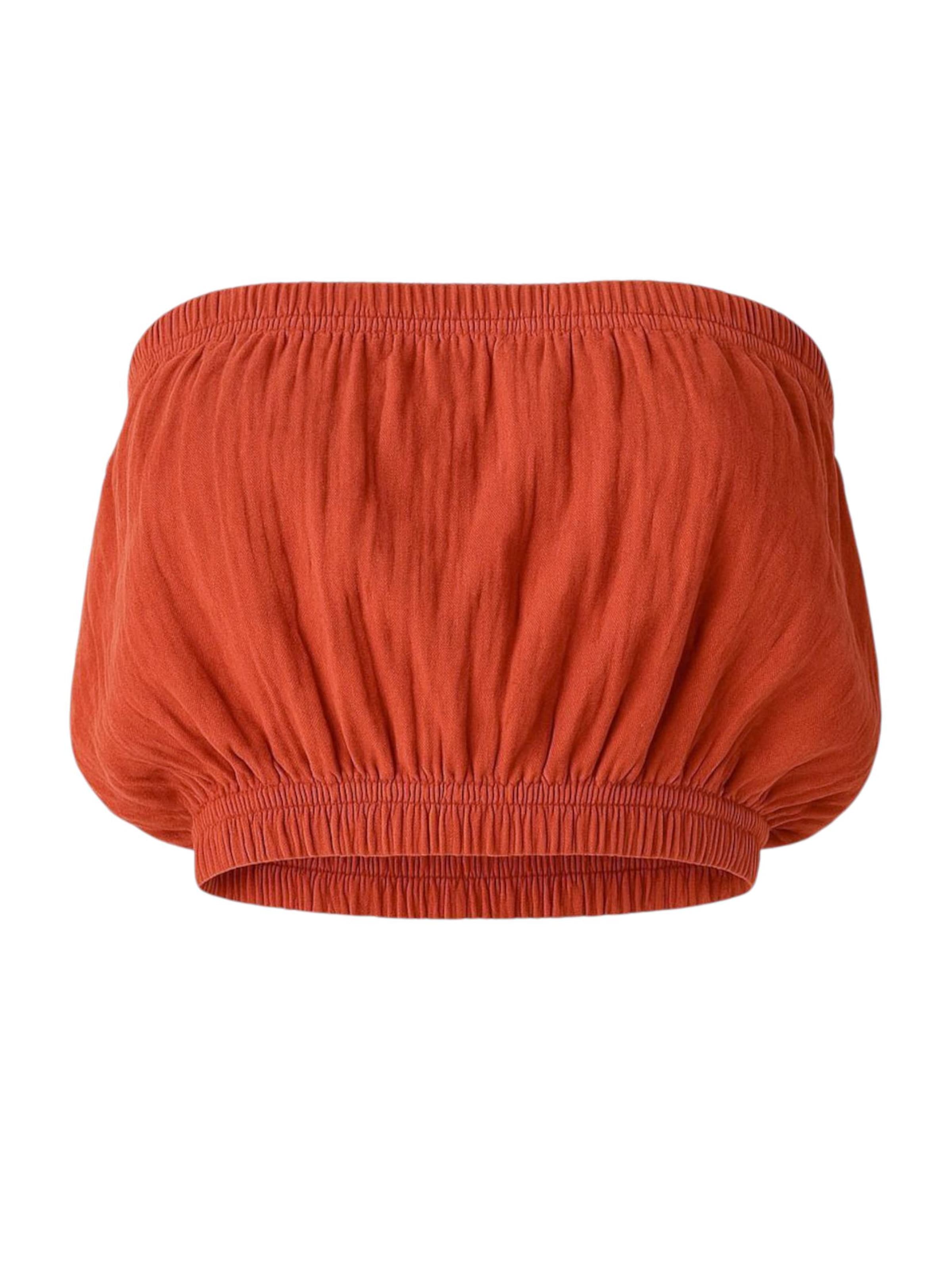 WENOR Top 'IRIA' in Rood: voorkant