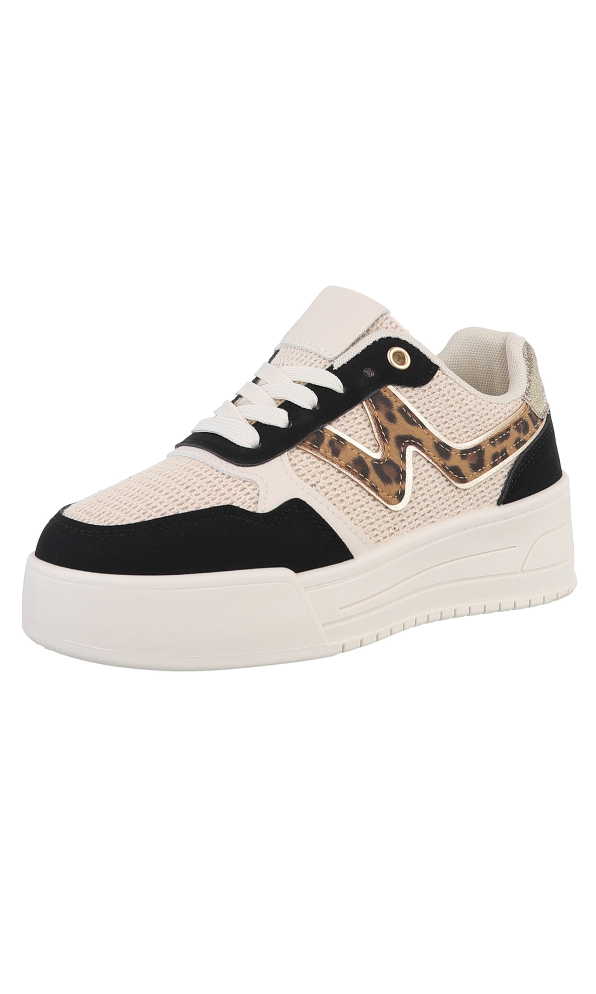 Ital-Design Sneaker in beige / hellbraun / schwarz, Produktansicht