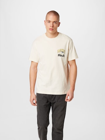 PUMA T-shirt i beige: framsida