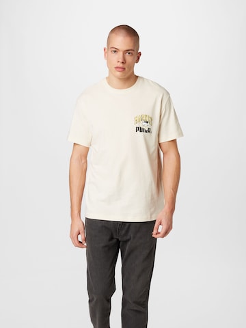 T-Shirt PUMA en beige : devant