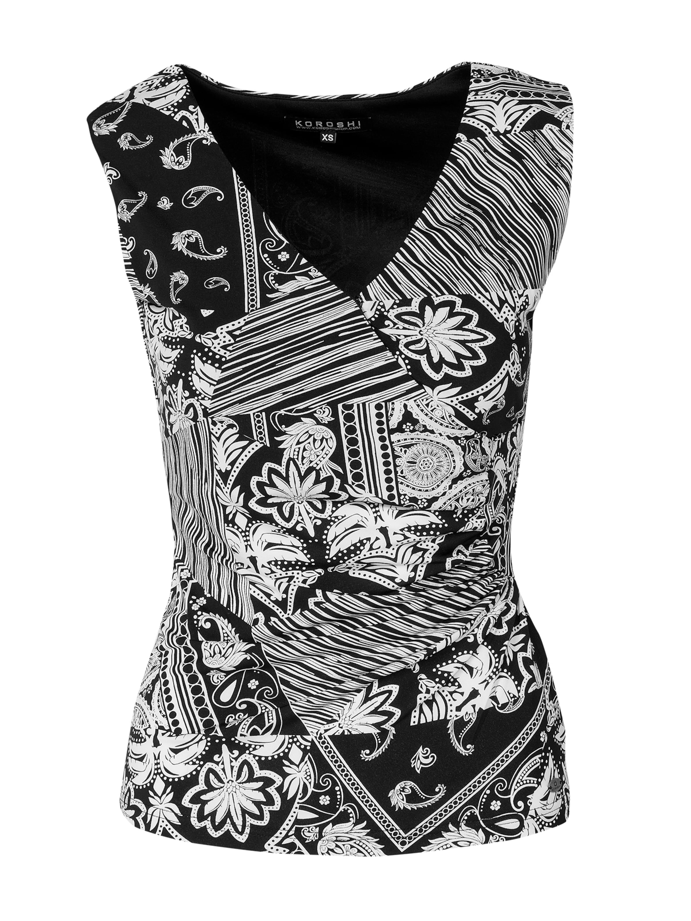 KOROSHI Top in Black: front