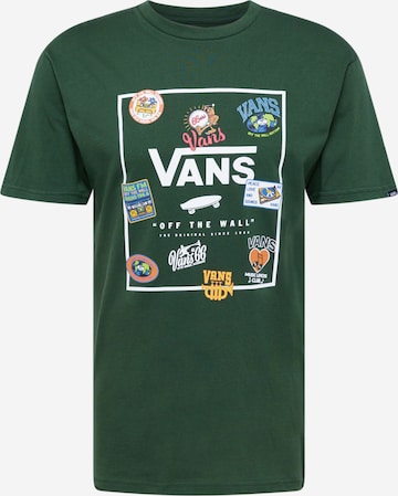 VANS T-shirt 'CLASSIC' i grön: framsida