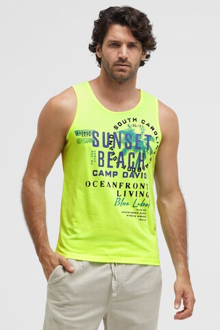 CAMP DAVID Shirt in Yellow: front