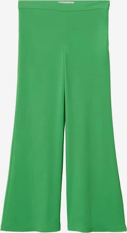 MANGO Flared Broek 'Nica' in Groen: voorkant