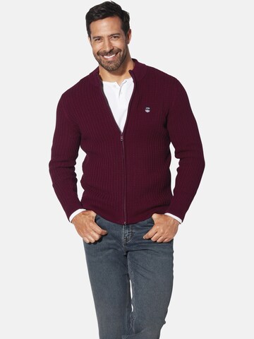Jan Vanderstorm Strickjacke 'Onerva' in Rot: Vorderseite