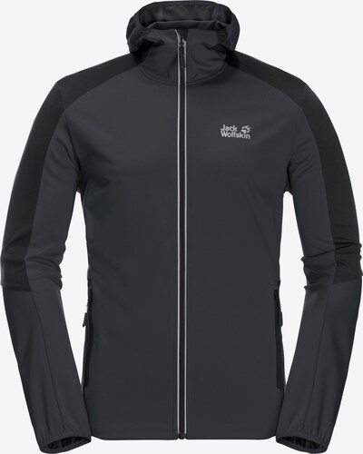 JACK WOLFSKIN Sportsweatjacka i grå / antracit / svart, Produktvy