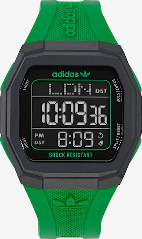 Orologio digitale di ADIDAS ORIGINALS in verde: frontale