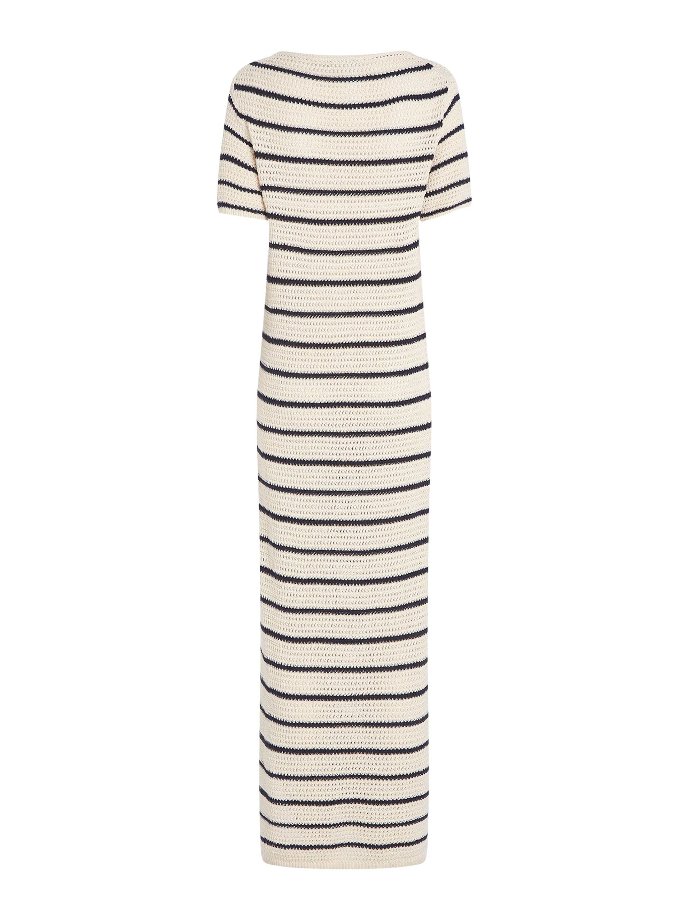 TOMMY HILFIGER Úpletové šaty 'POINTELLE' – béžová