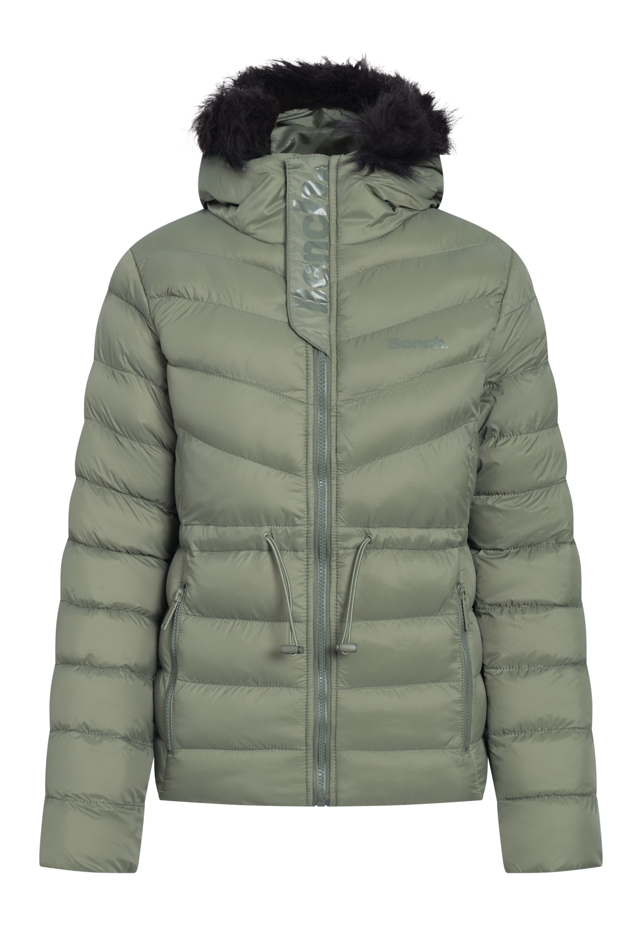BENCH Winter Jacket in Green: front