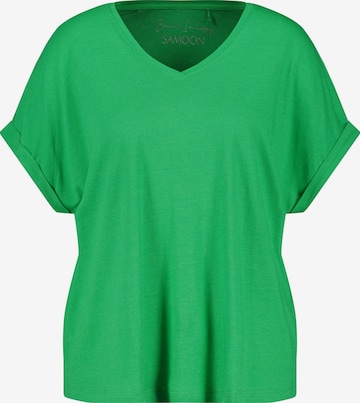 SAMOON - Camisa em verde: frente