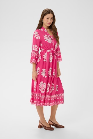 Cream Dress 'Koren' in Pink