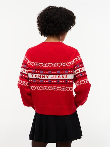 Tommy Jeans - Pullover em vermelho