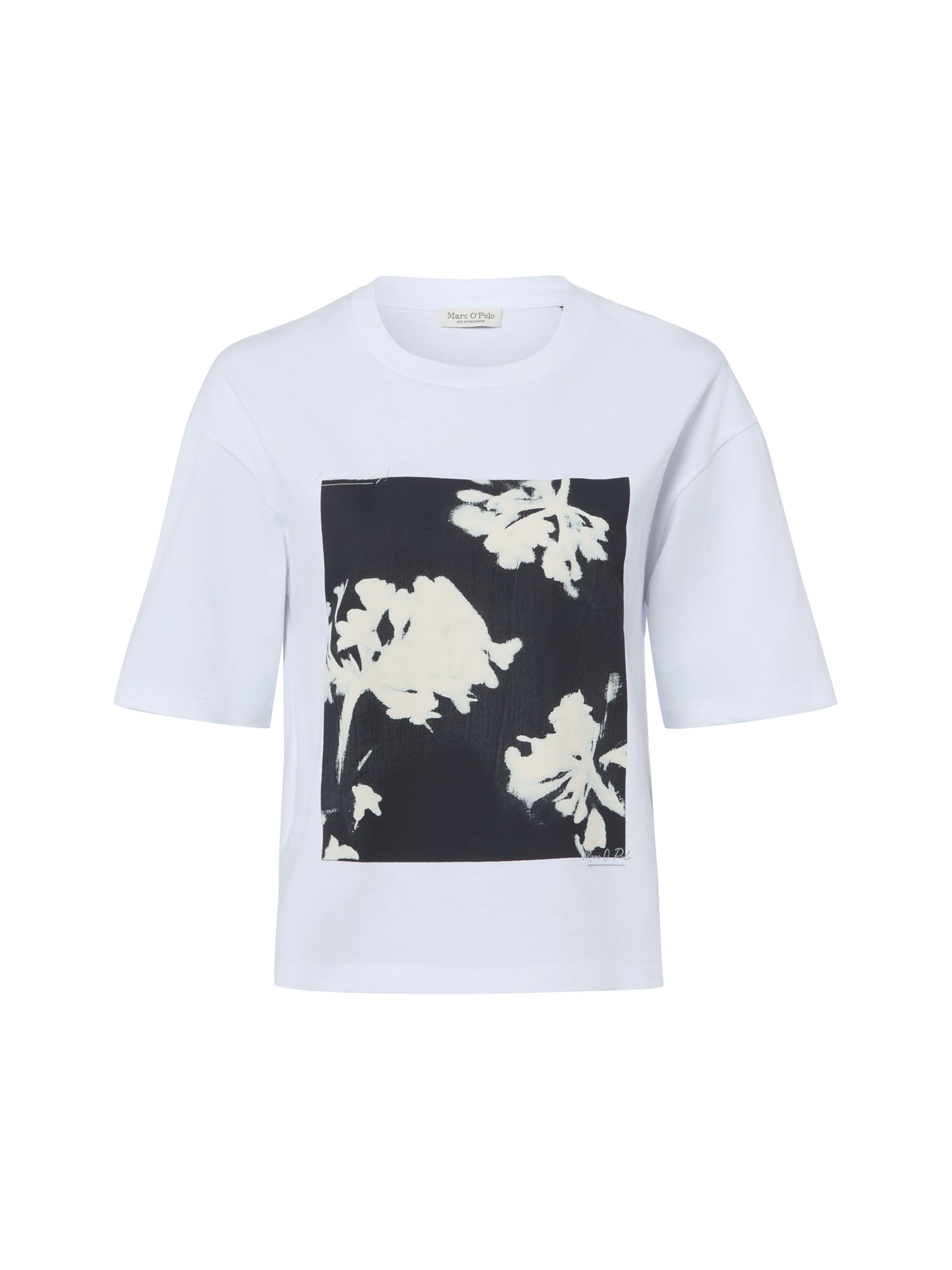 T-shirt Marc O'Polo en blanc : devant