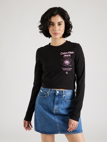 T-shirt Calvin Klein Jeans en noir : devant