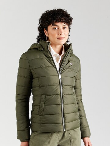 Tommy Jeans - Chaqueta de entretiempo en verde: frente