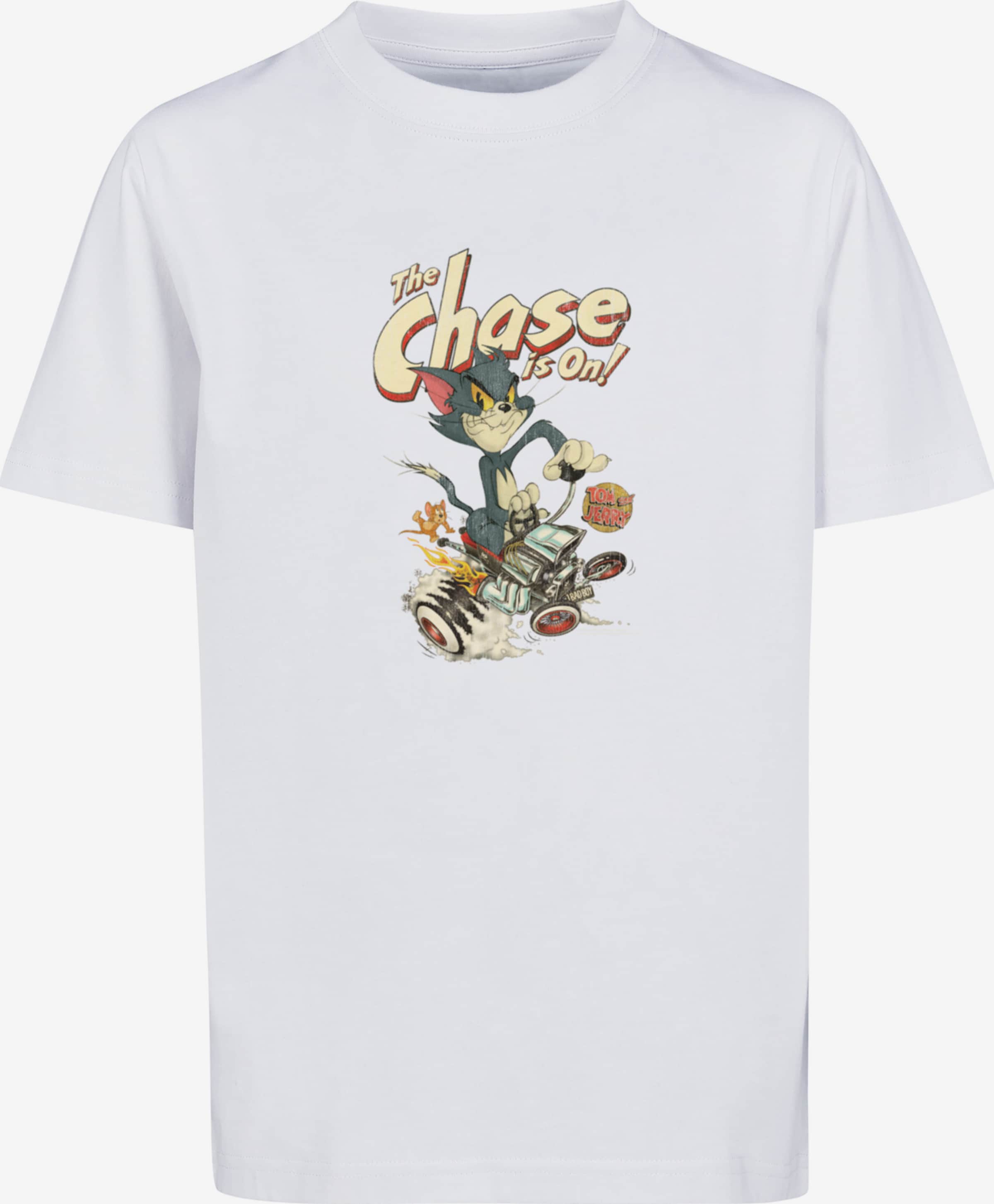 F4NT4STIC Shirt \'Tom and Jerry TV Serie The Chase Is On\' in White | ABOUT  YOU
