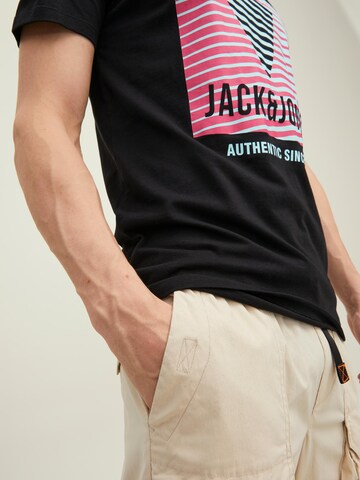 JACK & JONES Тениска 'Booster' в черно