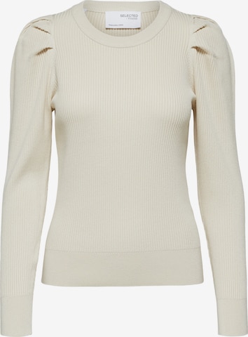 SELECTED FEMME - Jersey 'Isla' en beige: frente