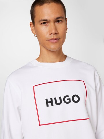 HUGO Red Sweatshirt 'Delery' i vit