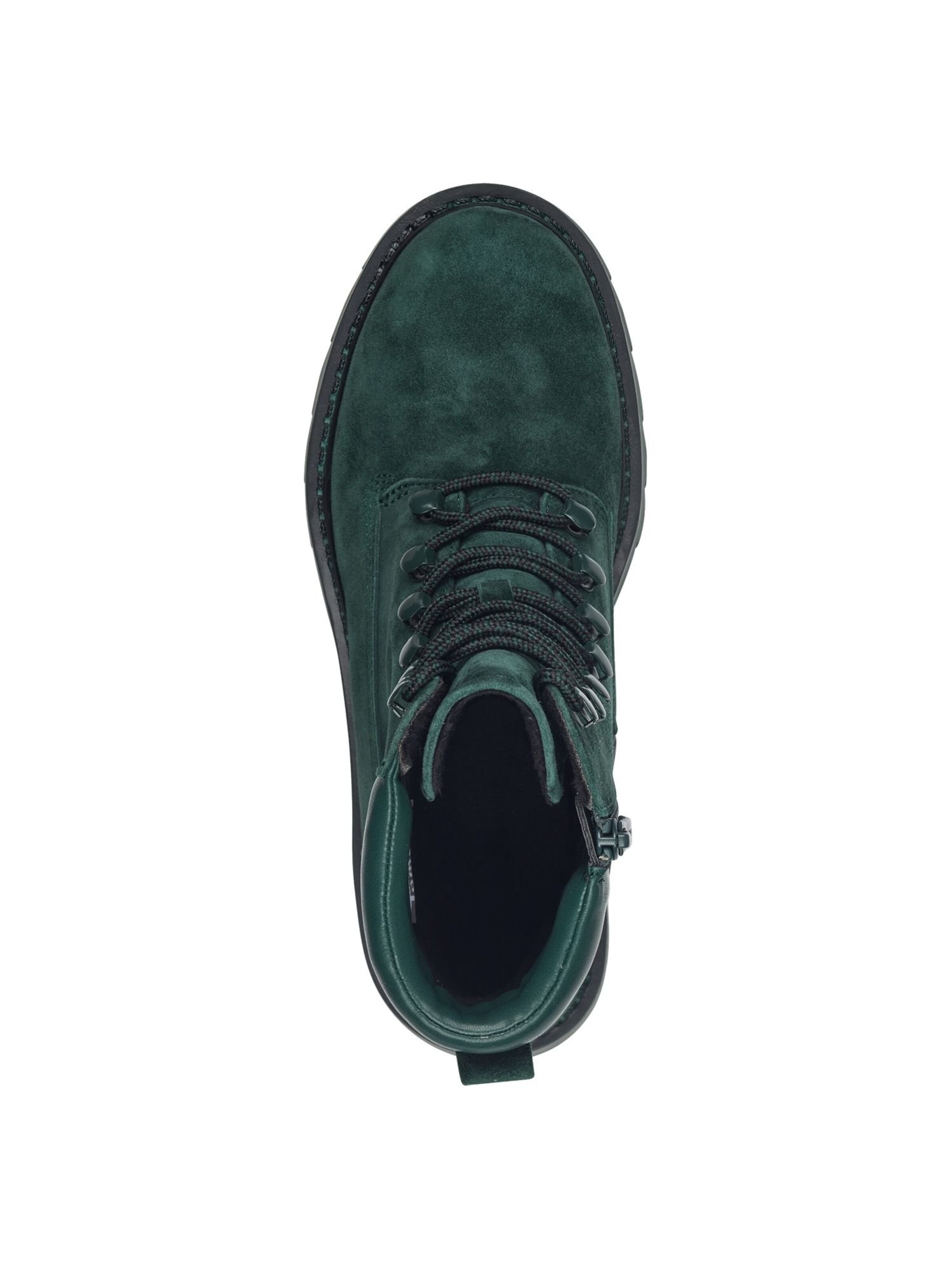 Tamaris Lace-up bootie in Green