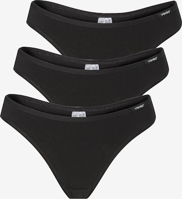 String di Yenita in nero: frontale