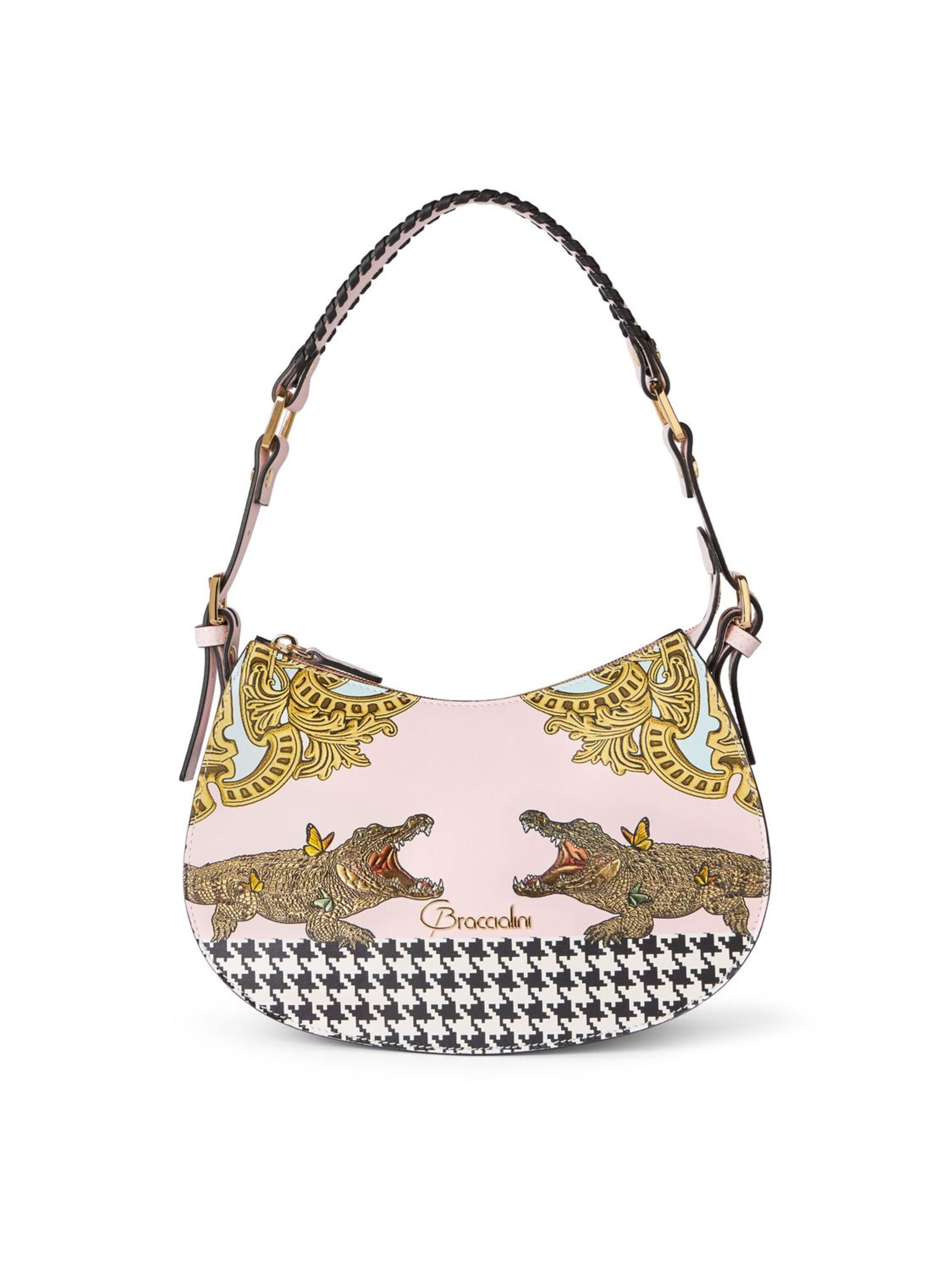 Braccialini - Bolso de hombro en rosa: frente