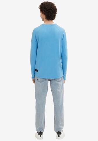 TOM TAILOR DENIM Pullover i blå