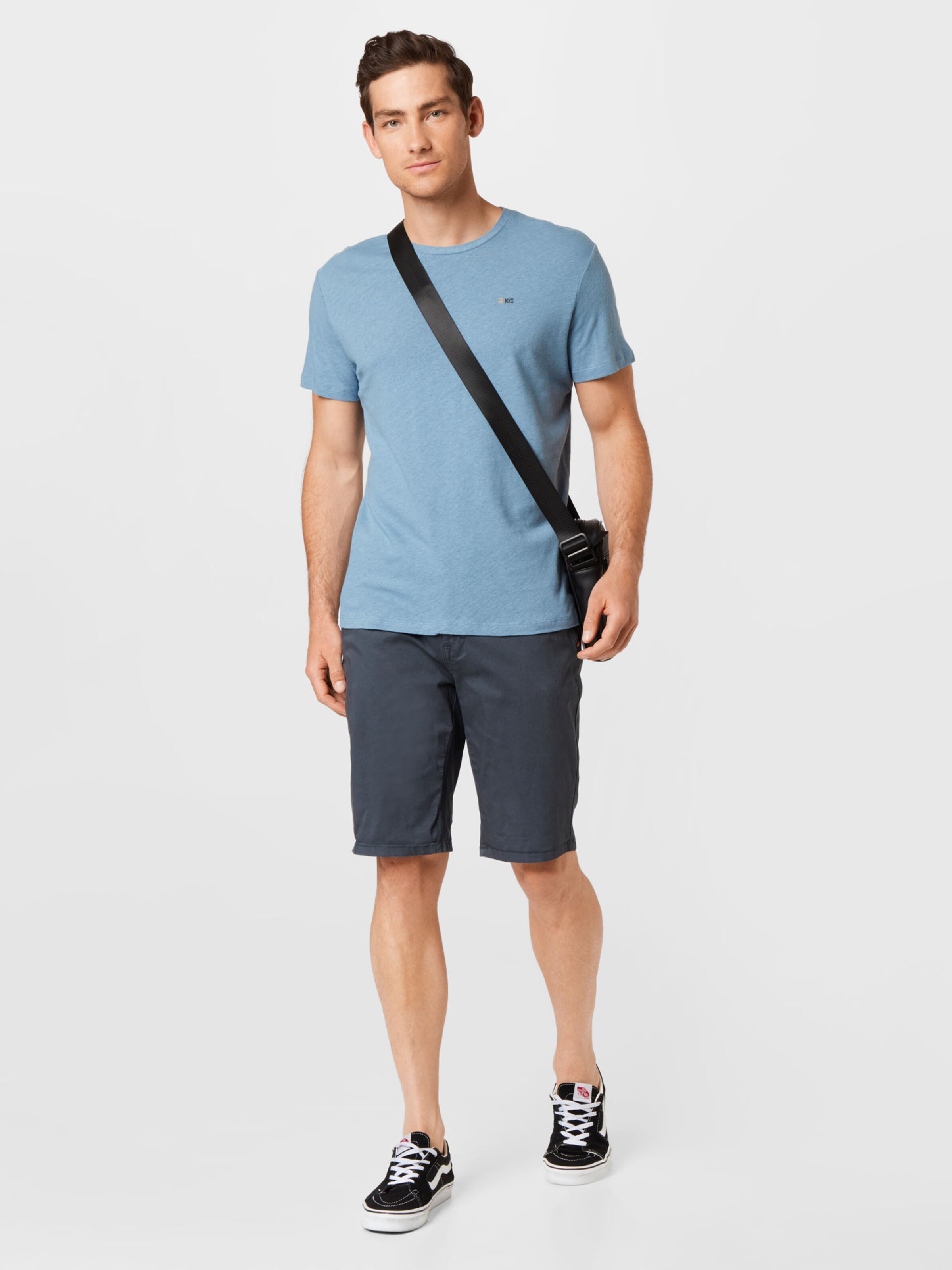 Männer Große Größen No Excess T-Shirt in Blaumeliert - KD54178 Männer Große Größen No Excess T-Shirt in Blaumeliert - KD54178